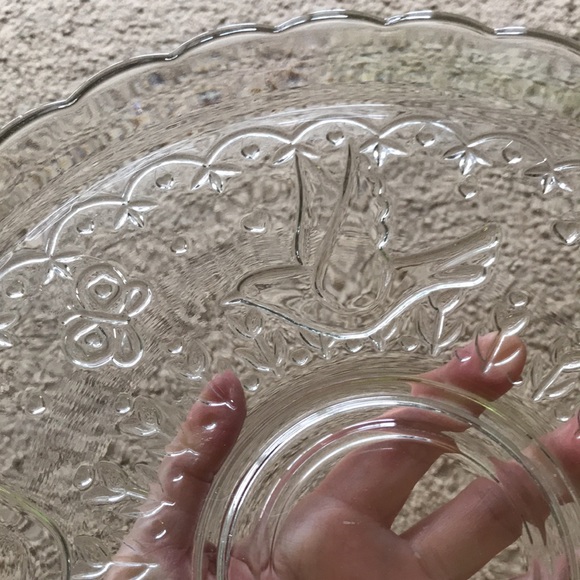 Vintage Spring Garden Chip & Dip Set by INDIANA GLASS - Picture 5 of 11